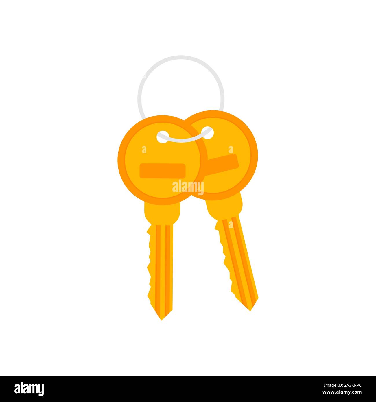 Bunch of Keys Icon on white background. Vector stock illustration Stock ...