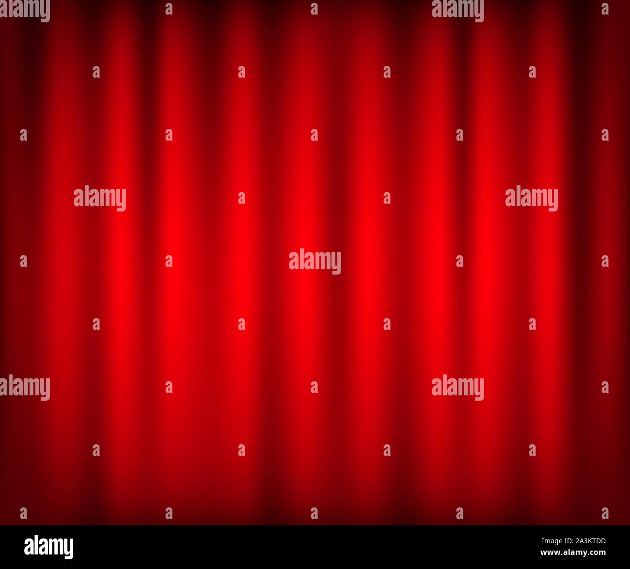 Entertainment curtains background for movies. Beautiful red theatre