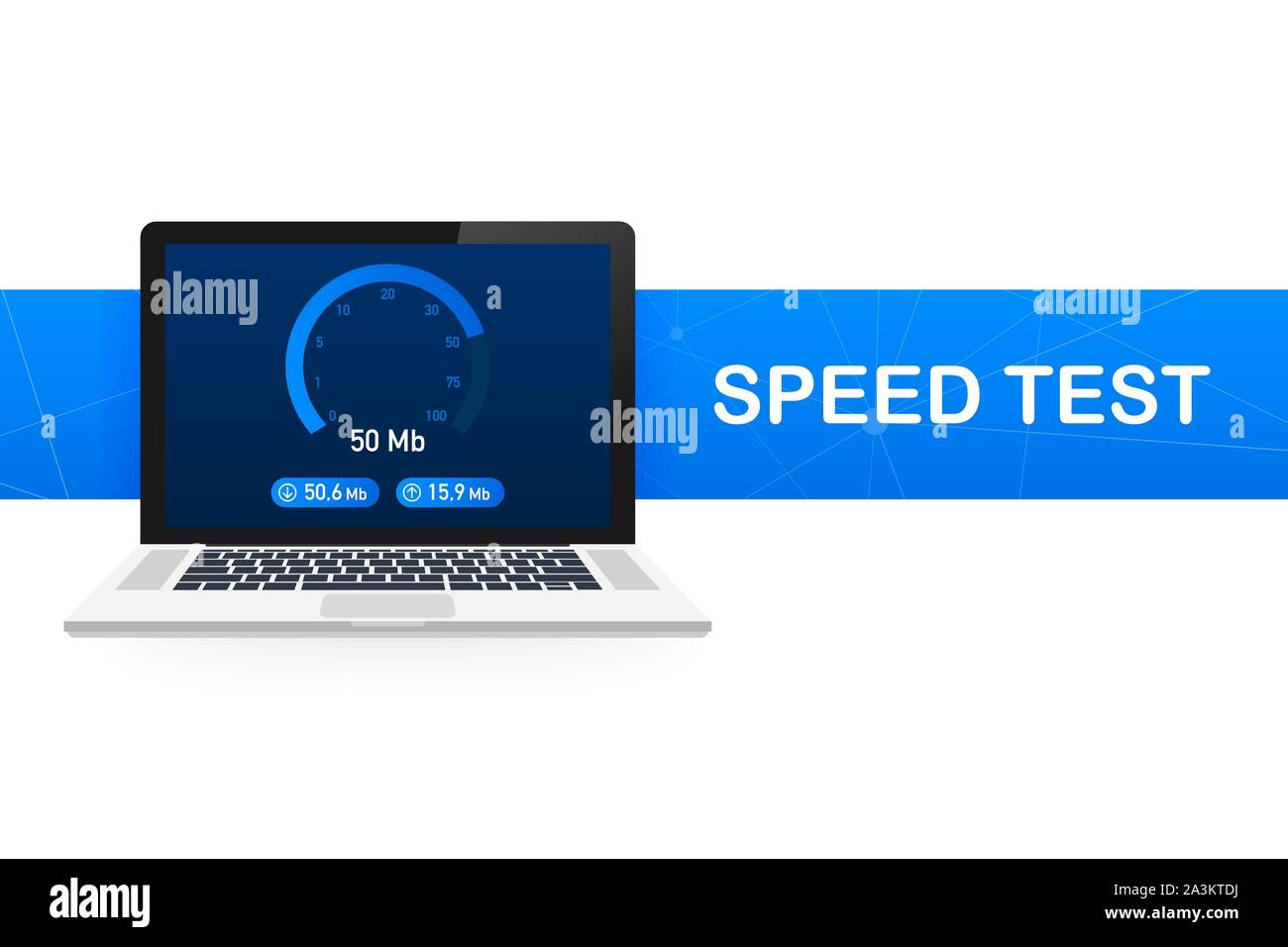 Speed test on laptop. Speedometer Speed 100 mb. site speed