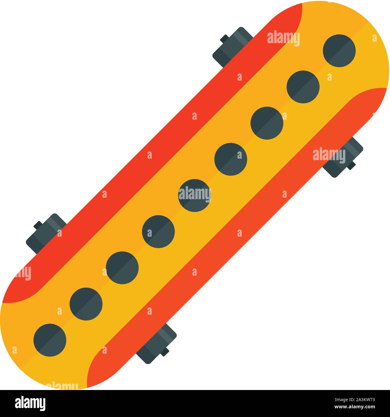 Fashion Skateboard Icon Flat Illustration Of Fashion Skateboard Vector 