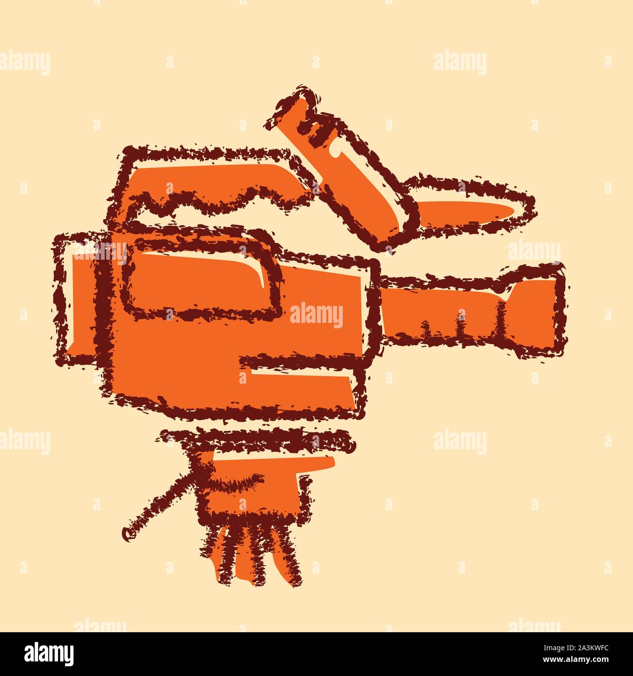 professional retro old movie film camera vintage video recorder cinema ...