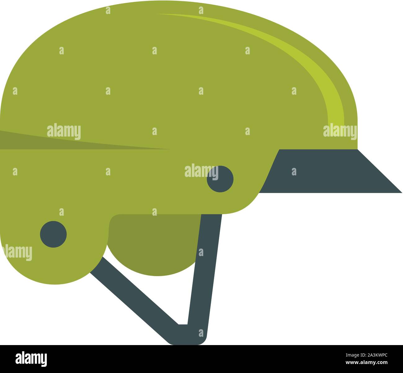 Mountain bike helmet icon. Flat illustration of mountain bike helmet vector icon for web design