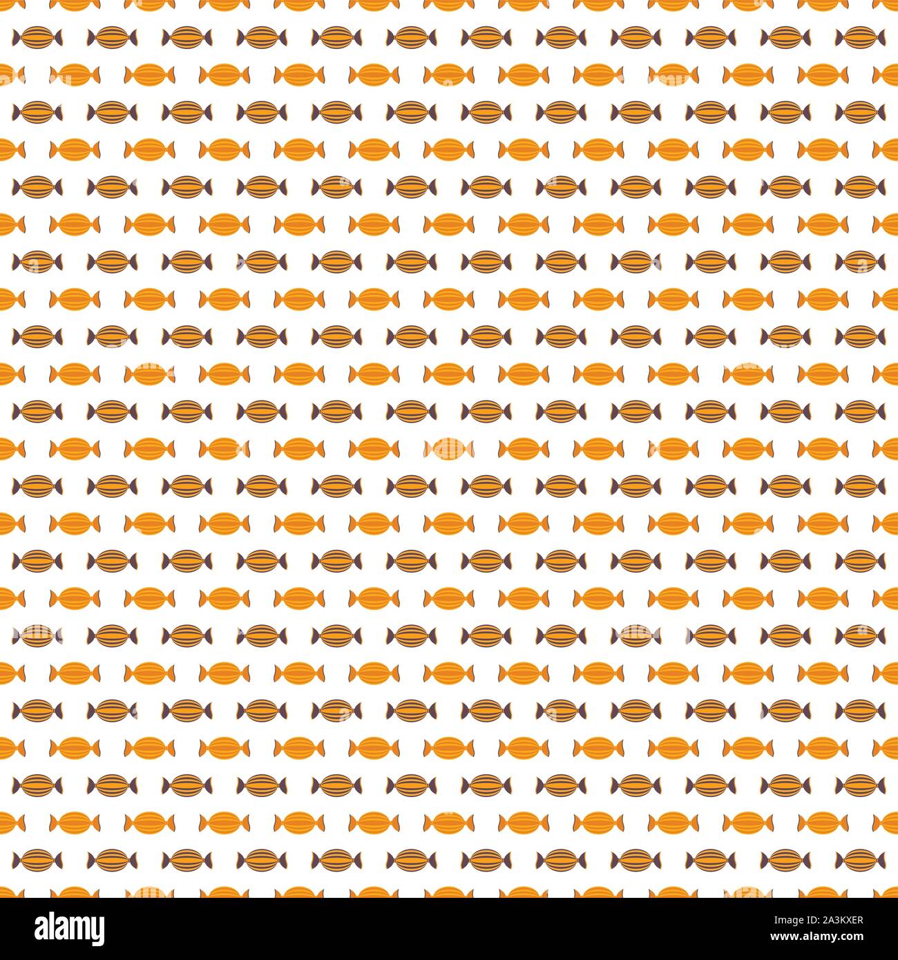 Halloween sweets seamless pattern on white background. Candy horizontal ...