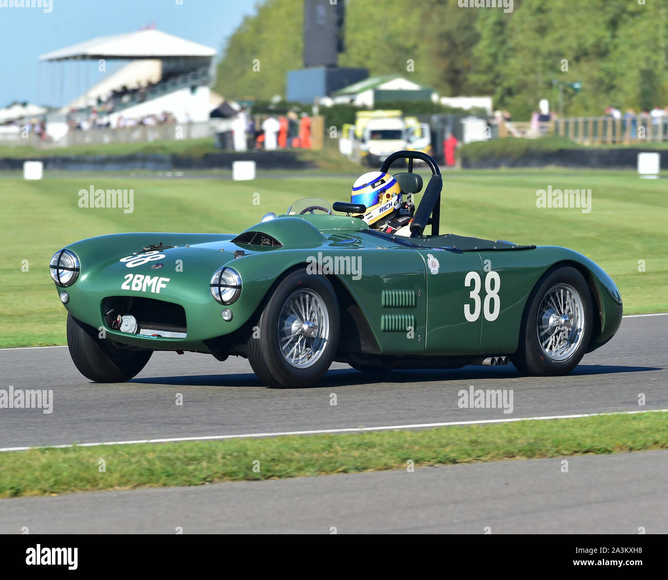 Richard Woolmer, HWM Cadillac, Freddie March Memorial Trophy, sports cars, 1952 to 1955, Goodwood Revival 2019, September 2019, automobiles, cars, cir Stock Photo