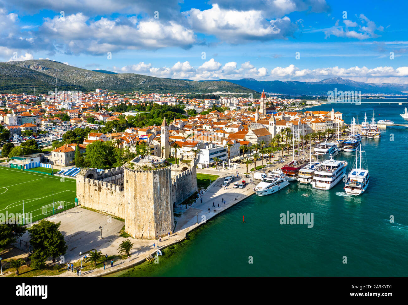 Historic City of Trogir in Croatia Stock Photo