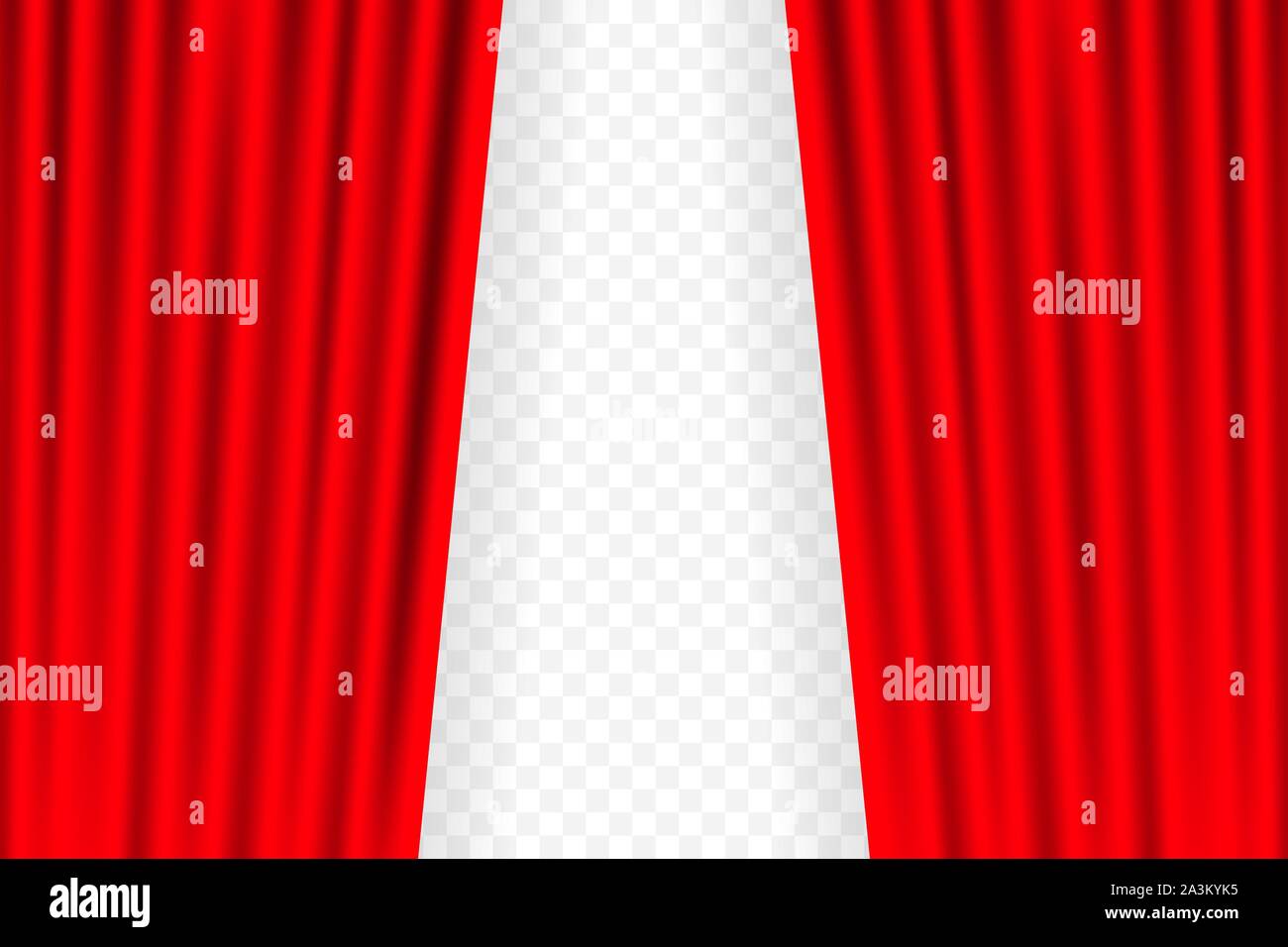 Entertainment curtains background for movies. Beautiful red theatre