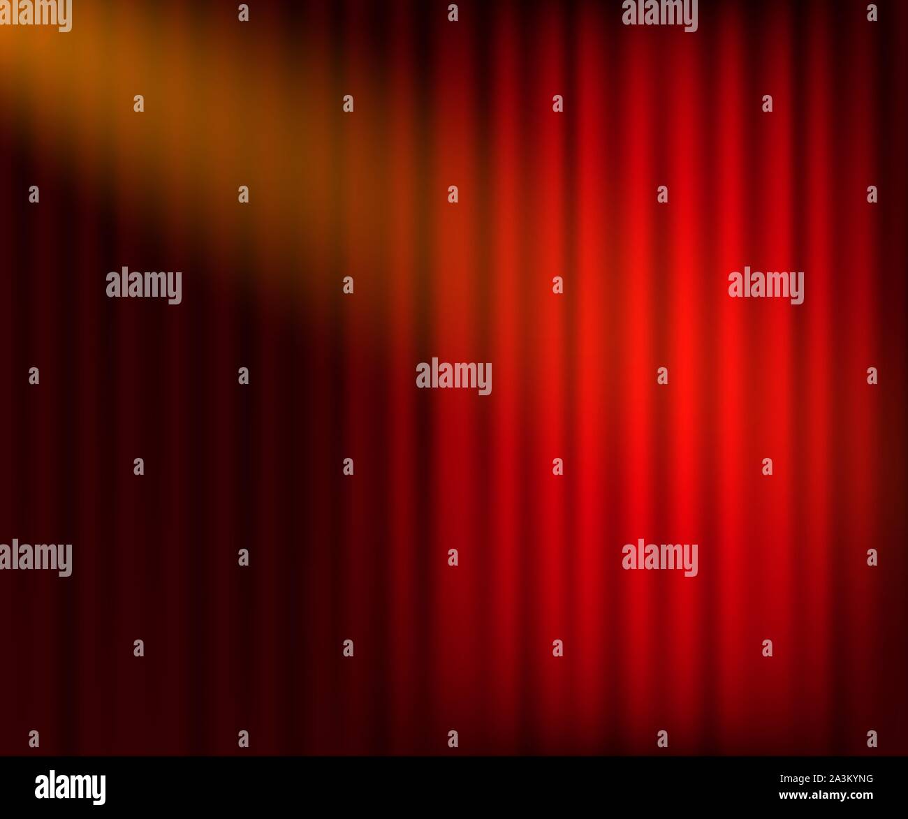 Entertainment curtains background for movies. Beautiful red theatre