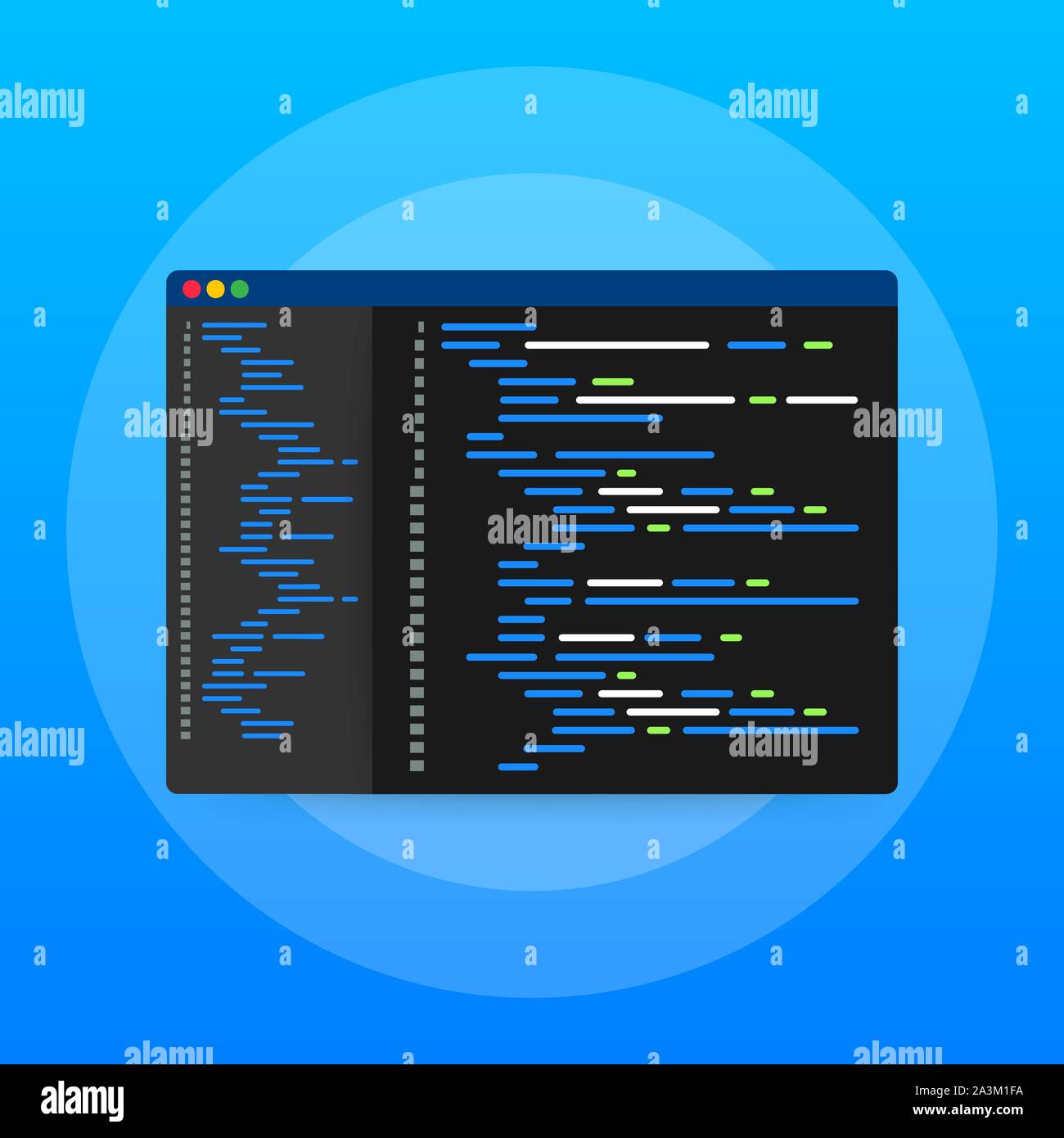 Digital java code text. Computer software coding vector concept. Programming coding script java, digital program code on screen illustration. Vector Stock Vector