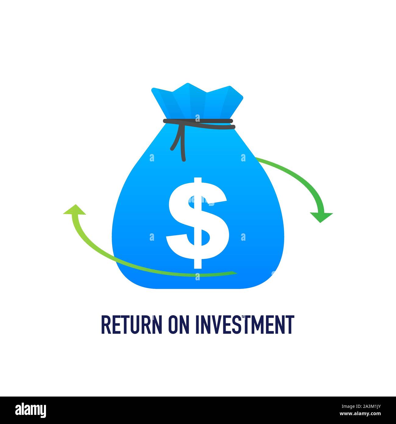 Return On Investment Concept Vector Illustration In Isometric Design