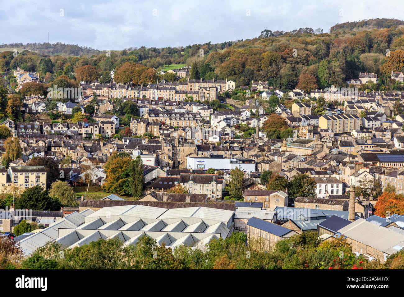 kendal town centre, lake district national park, cumbria, england, uk gb Stock Photo Alamy