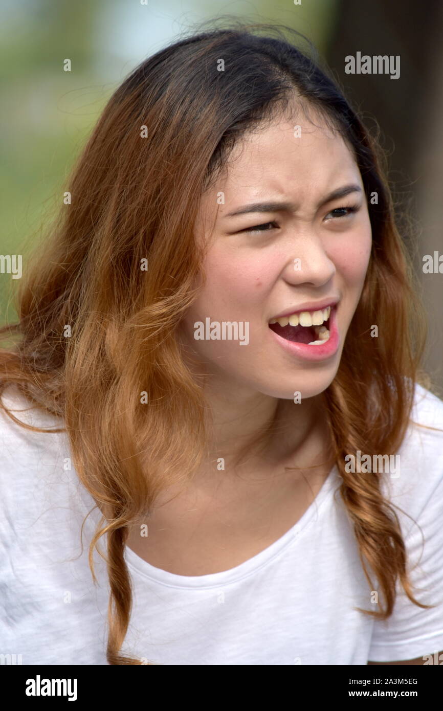 Female And Anger Stock Photo