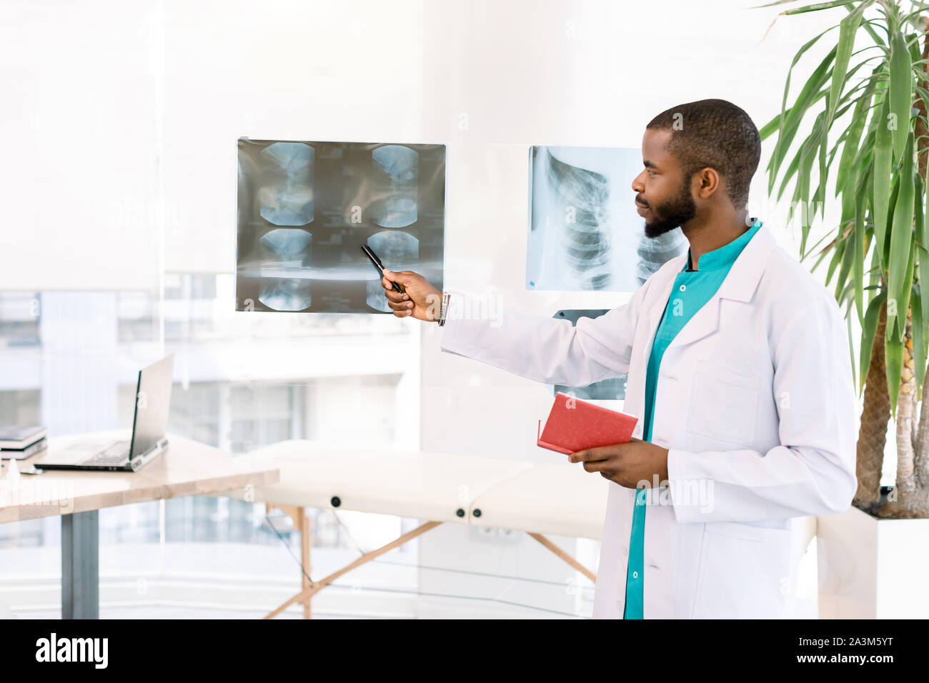 Handsome black male patient looking hi-res stock photography and images ...