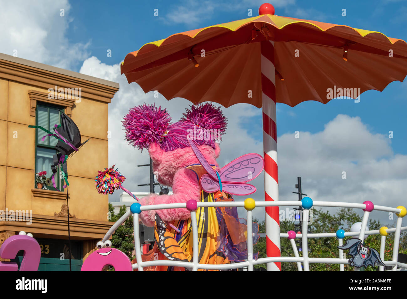 Orlando, Florida. October 5, 2019. Abby Cadabby in Sesame Street Party ...