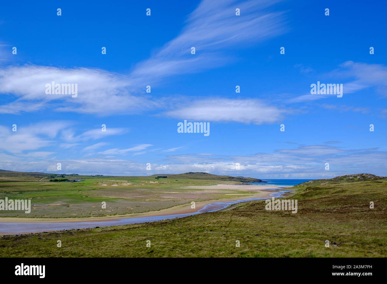 Achnahaird Beach on the Coigach Peninsula Ross-shire Highlands Scotland Stock Photo