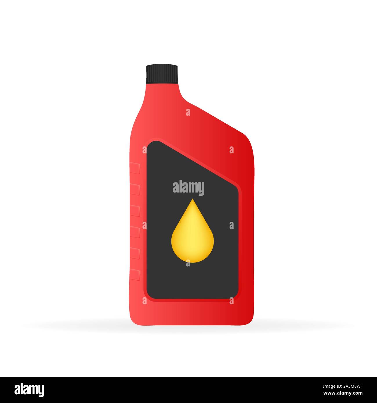 Download Engine Oil Plastic Bottle Package Mockup On White Background Vector Stock Illustrtaion Stock Vector Image Art Alamy