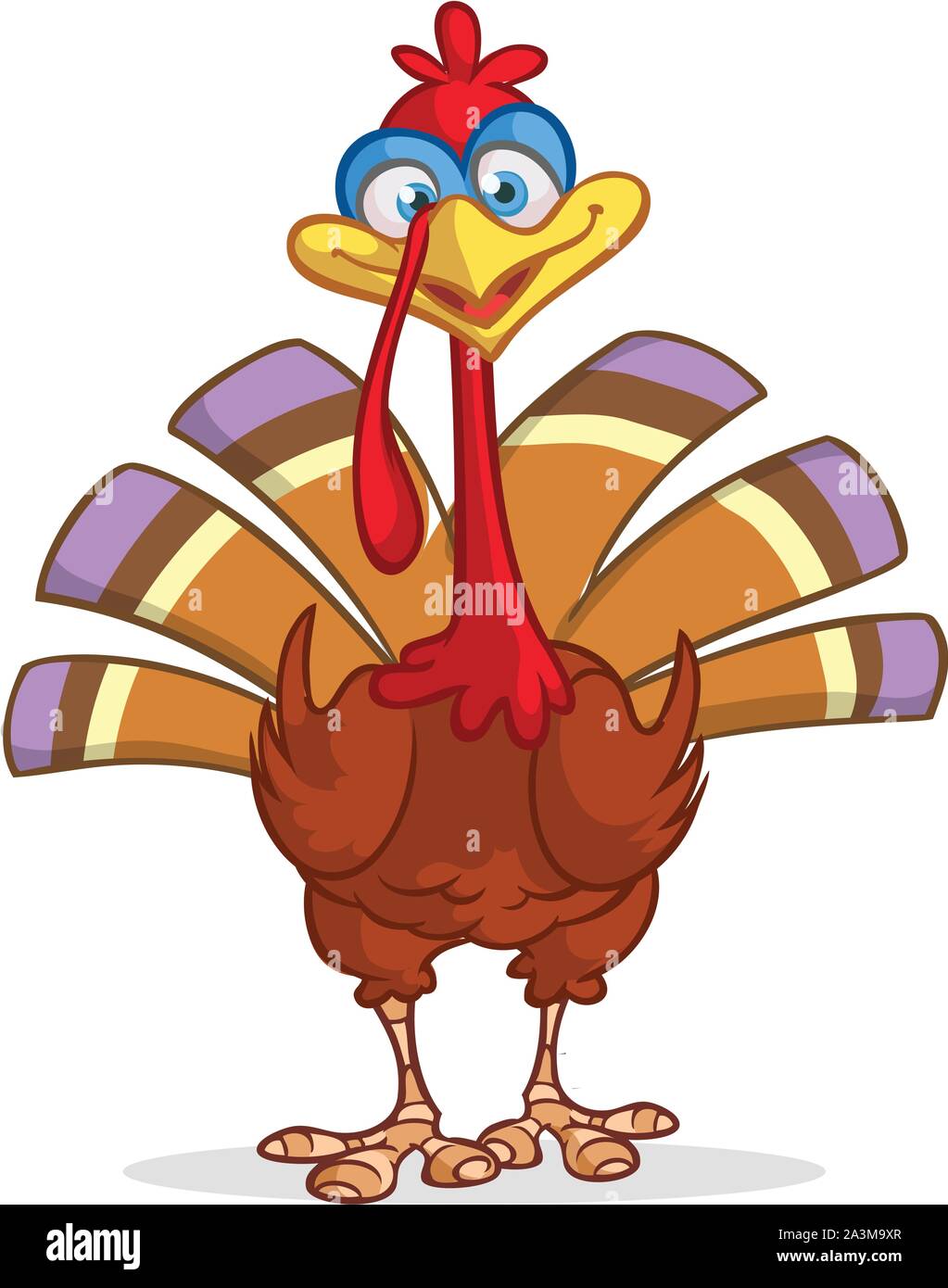 Cartoon funny turkey character for Thanksgiving Stock Vector Image & Art -  Alamy