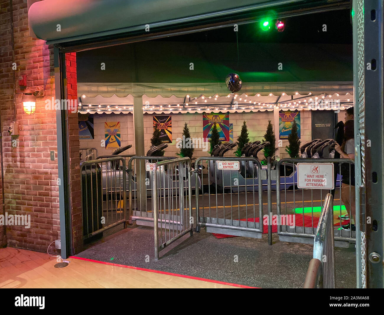 Orlando,FL/USA10/5/19 Rock n Roller Coaster theme park ride entrance