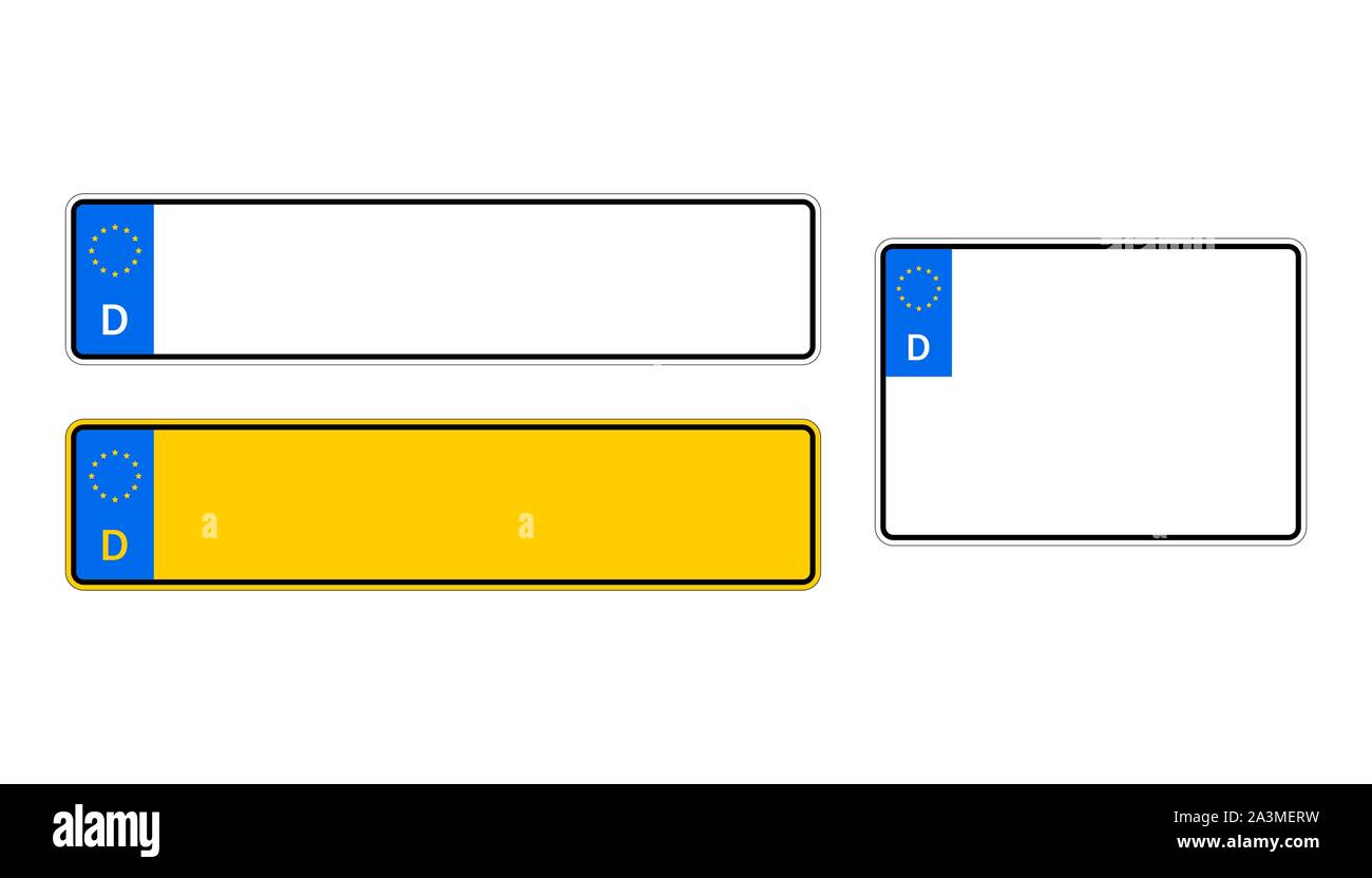German car registration license plate hires stock photography and