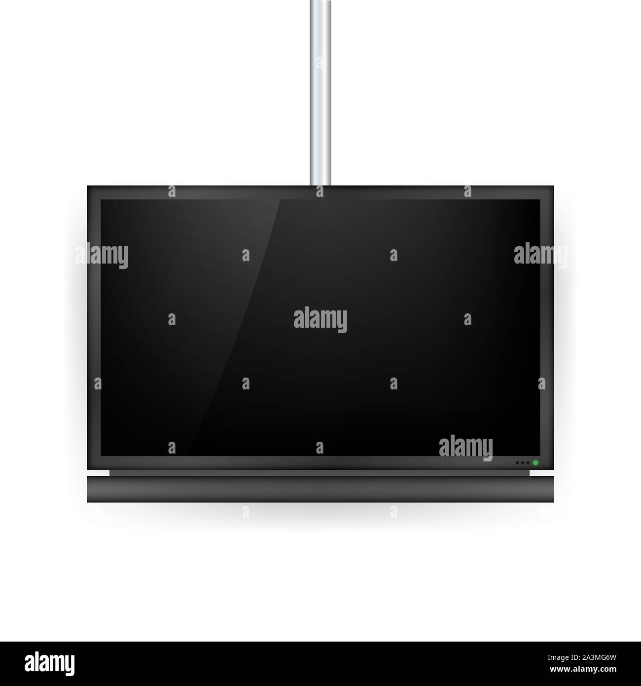 TV, modern blank screen. Lcd tv screen. Vector illustration Stock ...