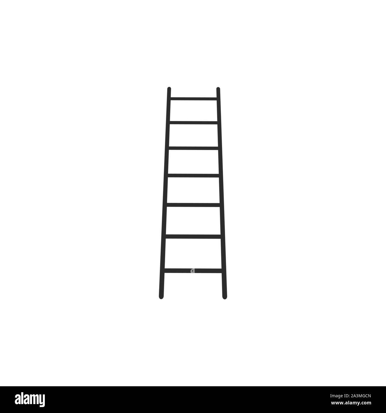 Ladder, Stairs icon. Vector illustration, flat design. Stock Vector
