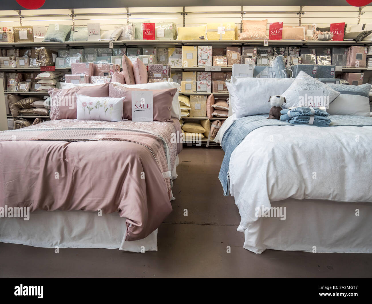 Bedding displays hires stock photography and images Alamy
