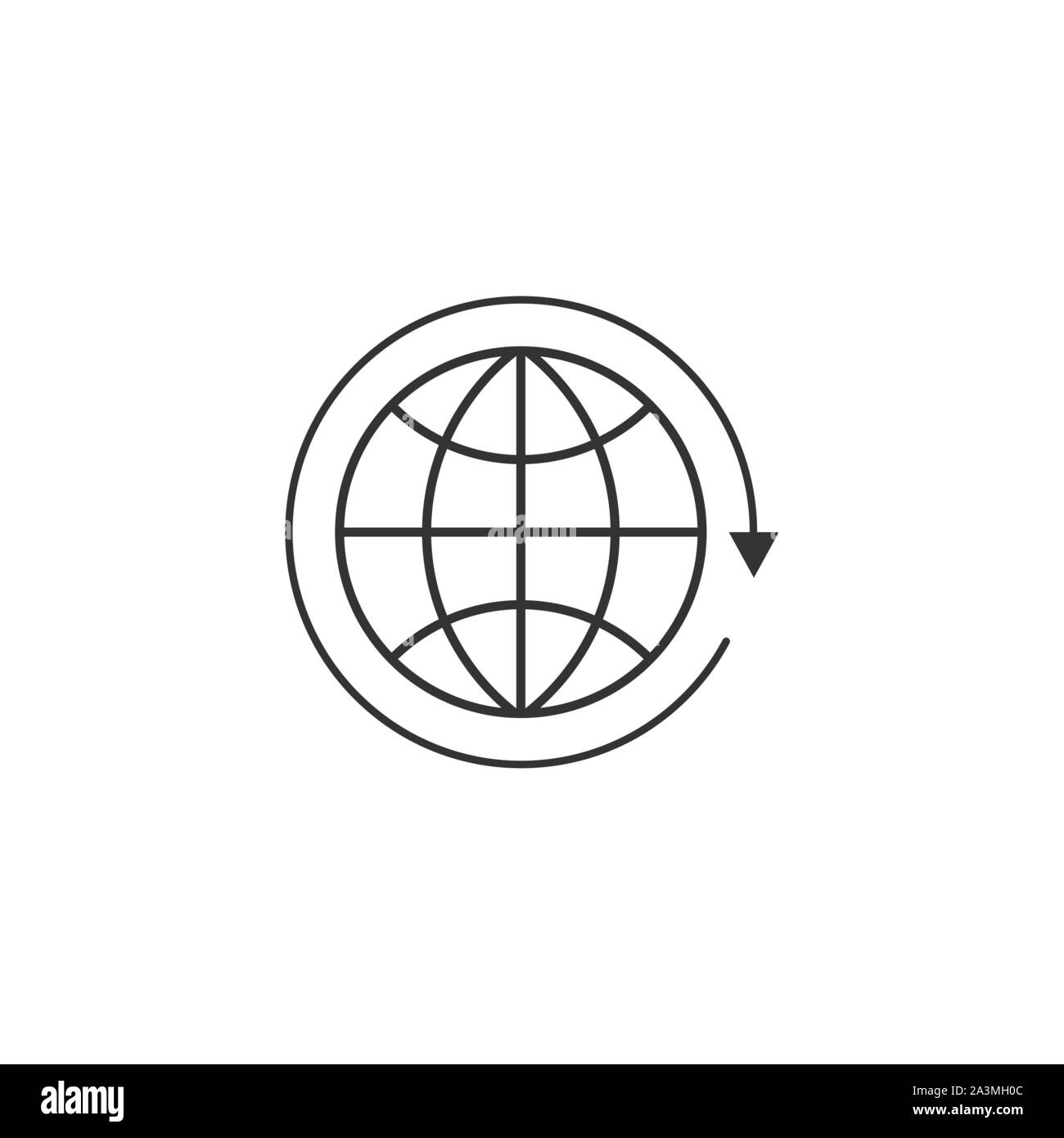 Black and white world view Stock Vector Images - Alamy