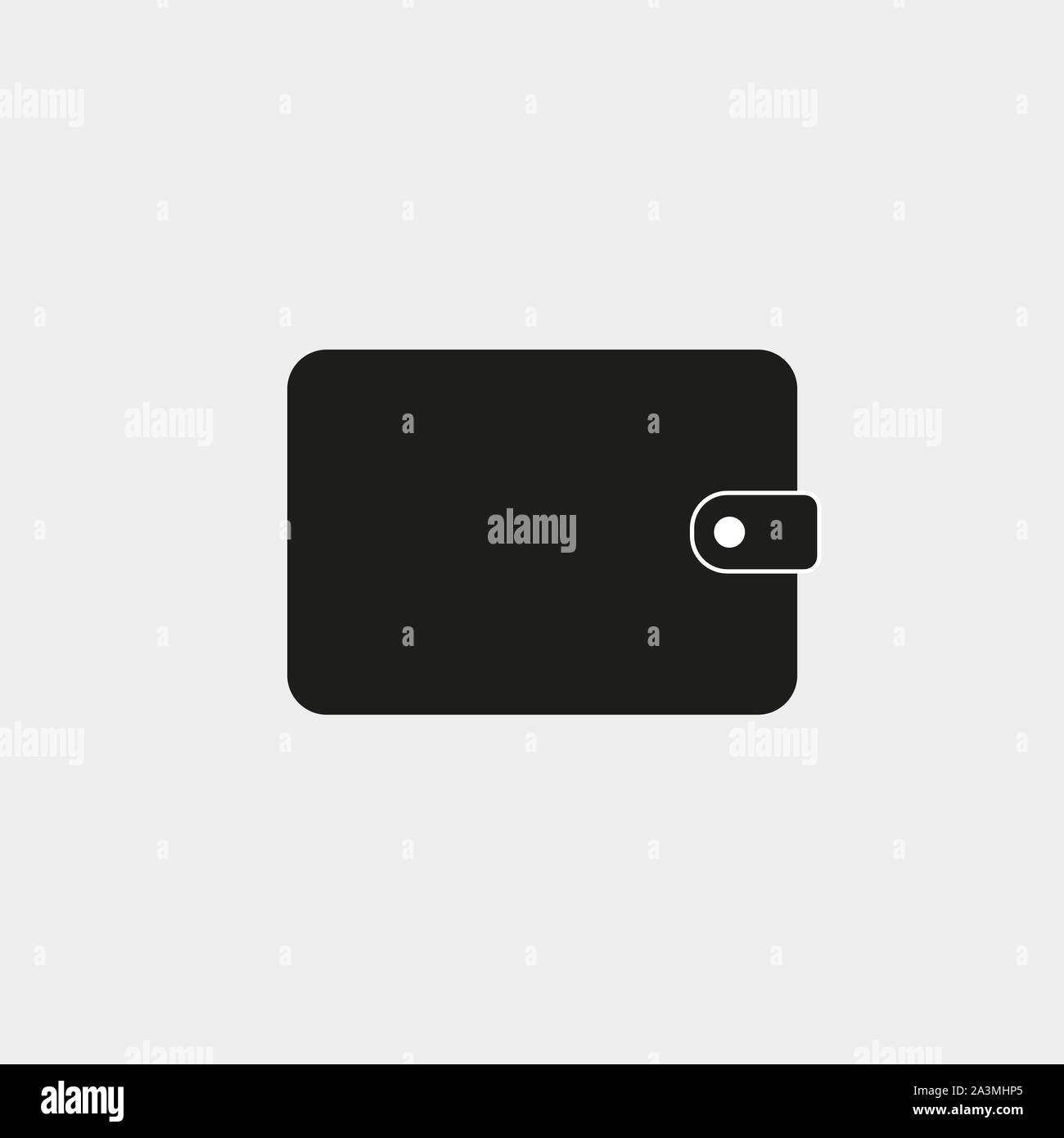 Billfold, purse, wallet icon. Vector illustration, flat design. Stock Vector