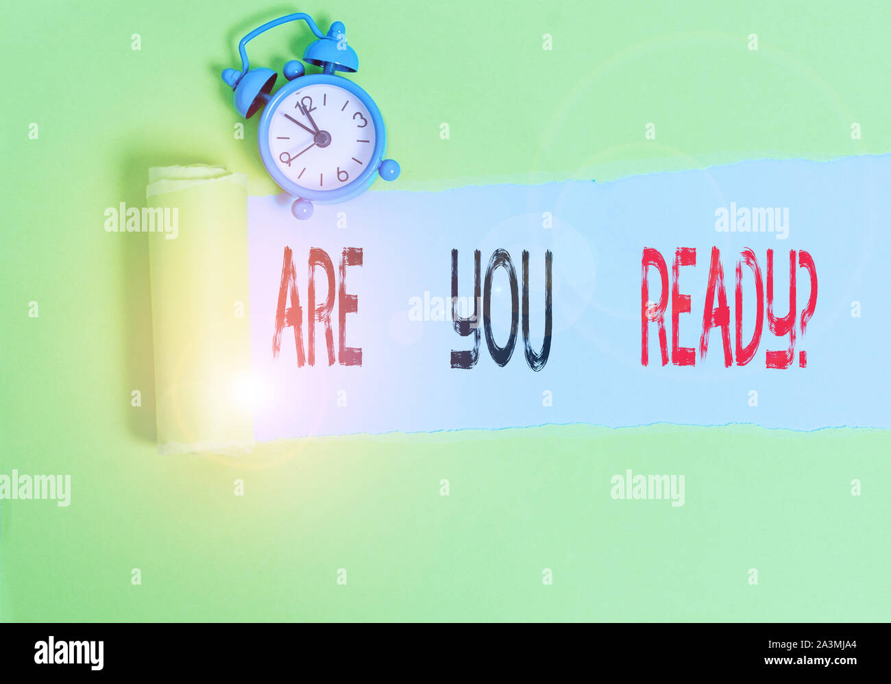 Reeady Conceptual hand writing showing Are You Ready Question. Concept meaning ...
