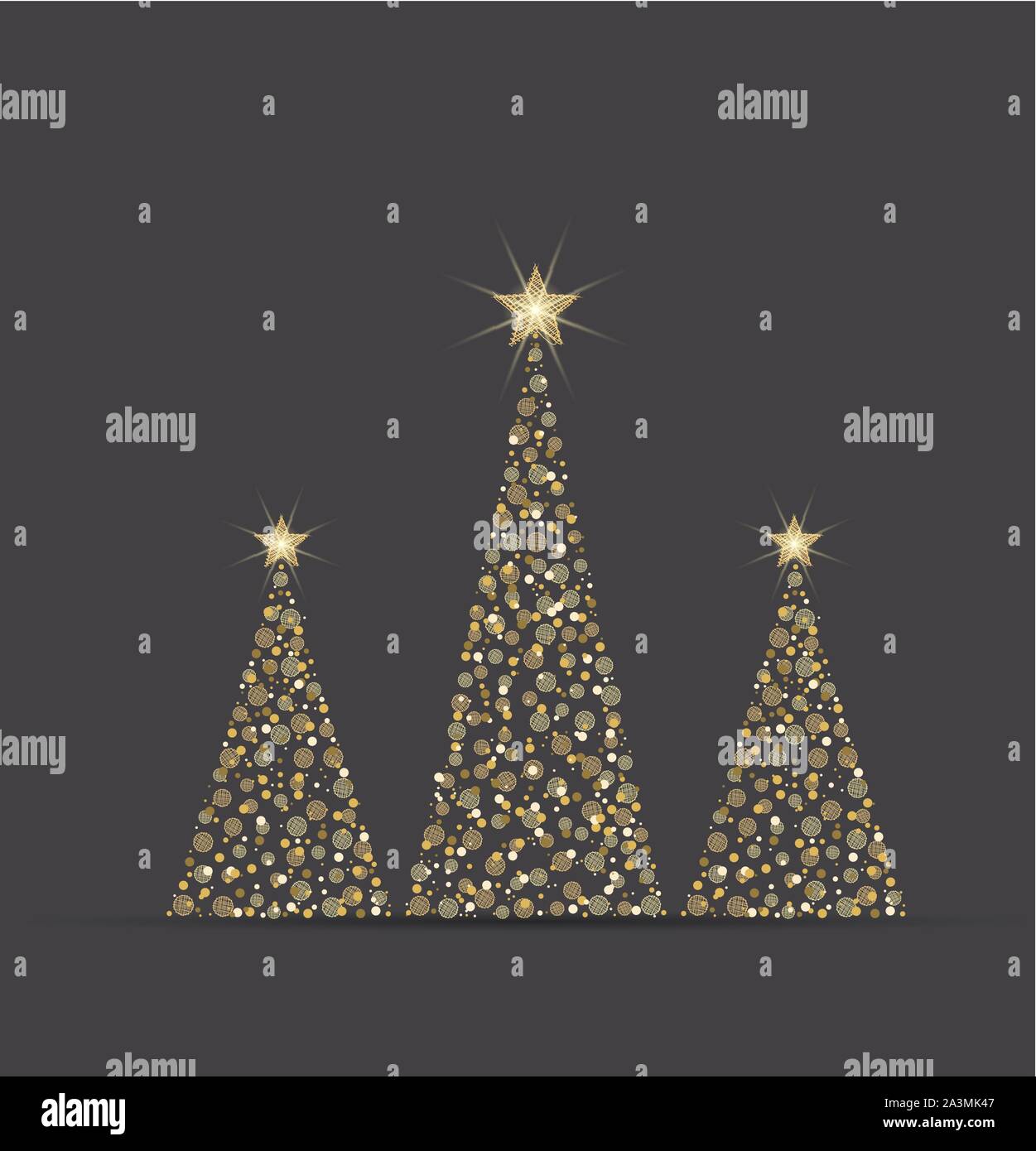 Golden christmas tree Stock Vector Image & Art - Alamy