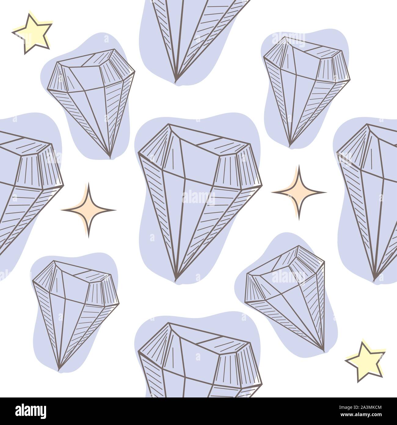 Seamless pastel diamonds pattern. Background with colorful gemstones ...