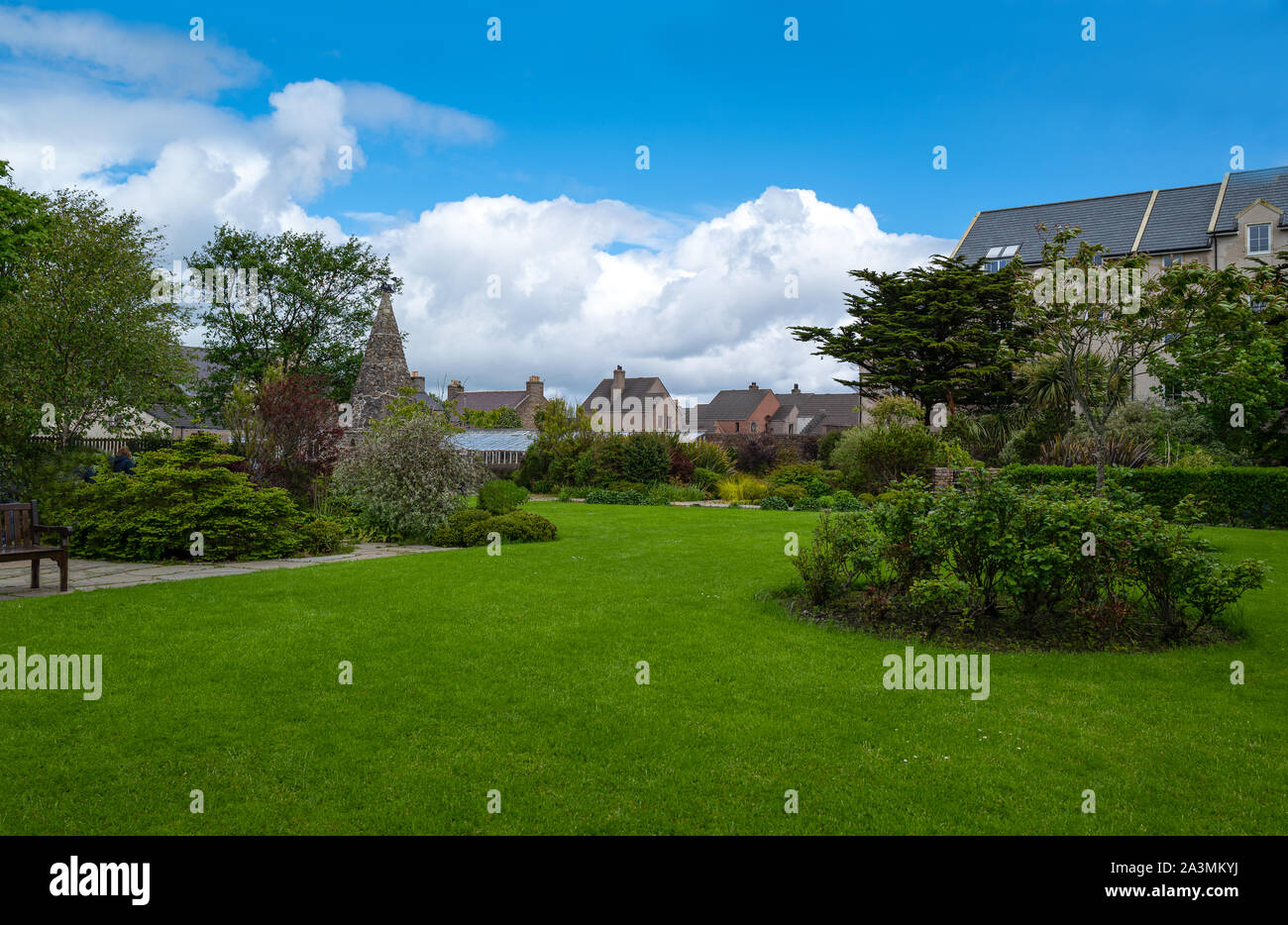 Kirkwall, Orkney, Scoland, the Tankerness garden in the old town Stock Photo