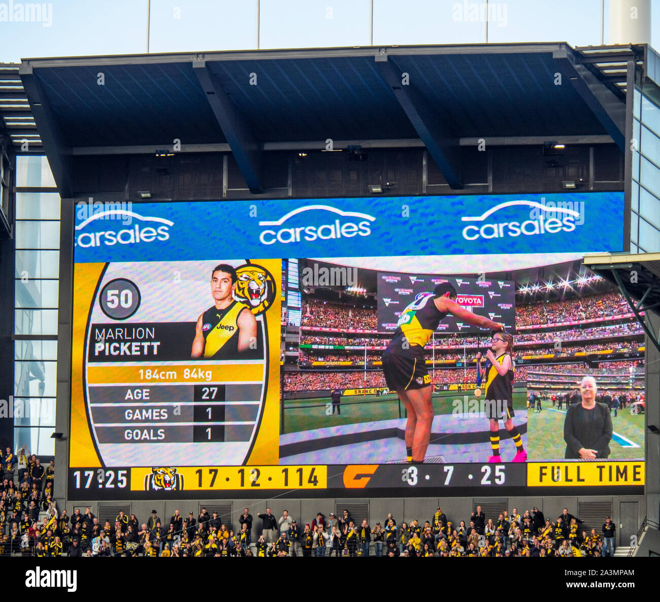 2019 Australian Rules Football League Afl Grand Final Greater Western Sydney Gws Richmond At Melbourne Cricket Ground Mcg Victoria Australia Stock Photo Alamy