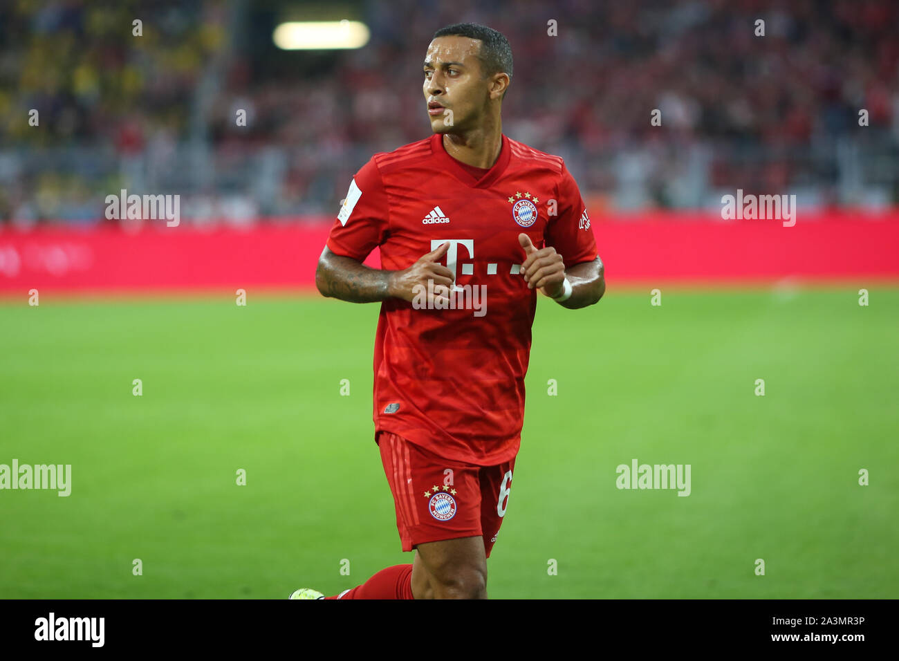 DORTMUND, GERMANY - AUGUST 03, 2019: Thiago (Bayern Munchen) pictured during the final of the 2019/20 german supercup. Stock Photo