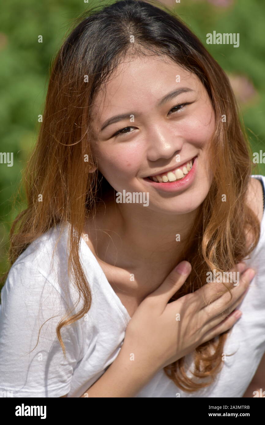 Young Female Laughing Stock Photo