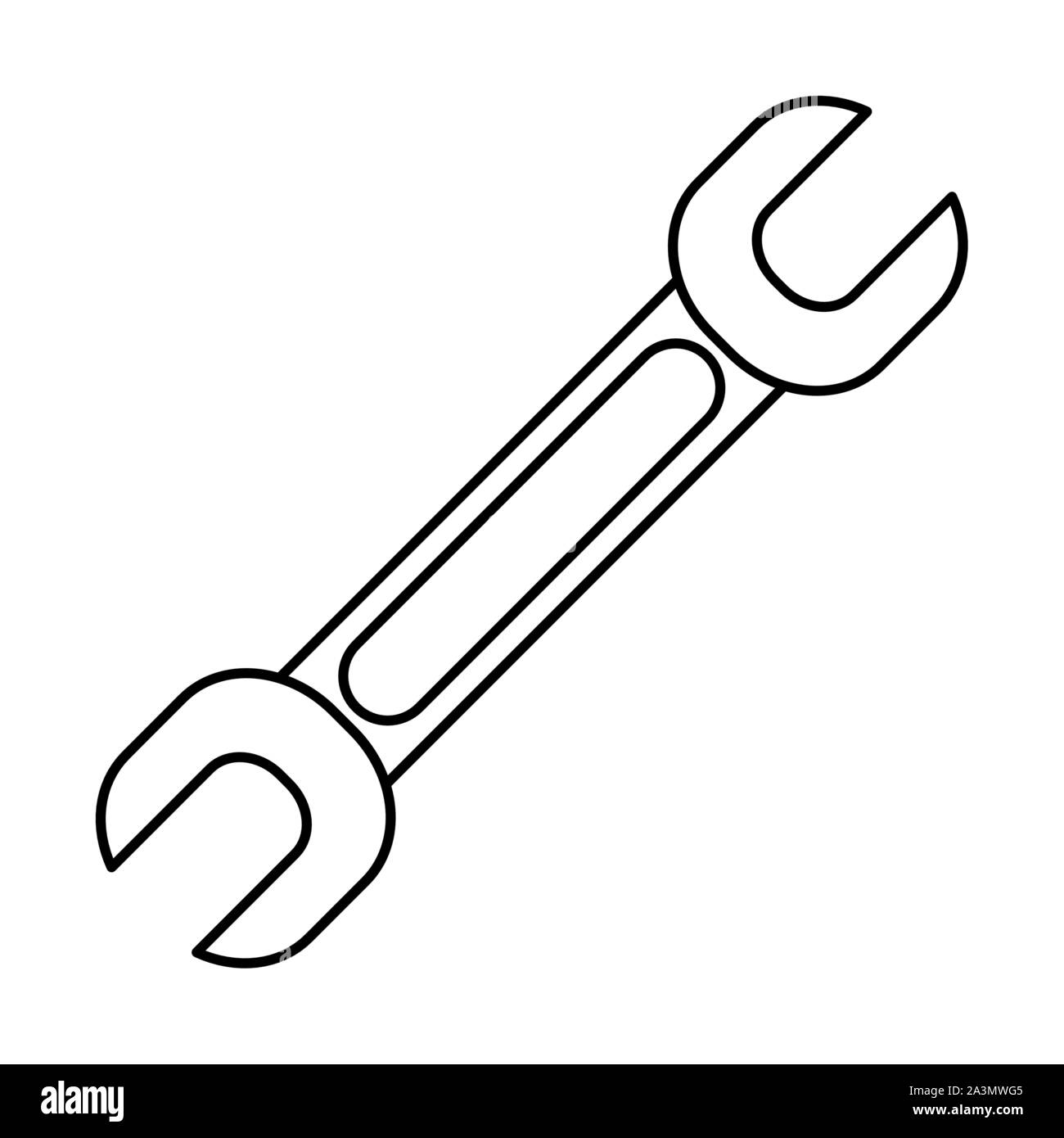 key wrench tool mechanic icon Stock Vector Image & Art Alamy