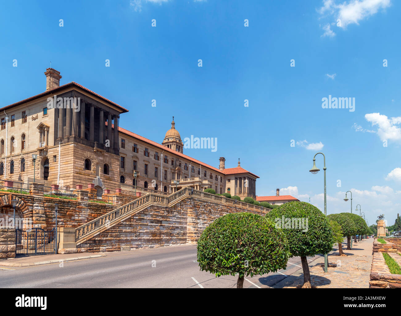 Union Buildings, housing the presidential offices and administrative government headquarters, Pretoria, Gauteng, South Africa Stock Photo