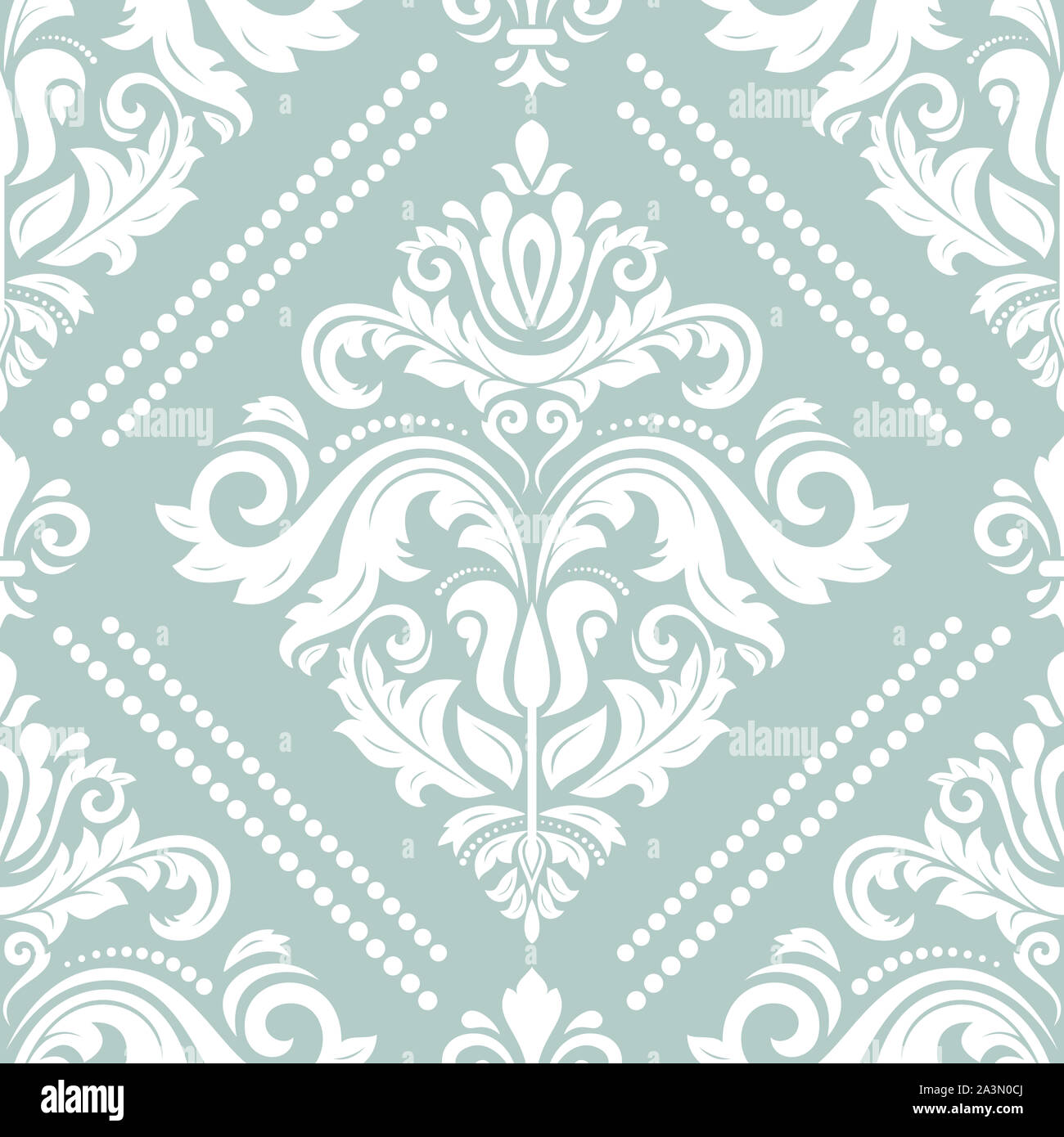 Classic seamless pattern. Damask orient ornament. Classic vintage light ...