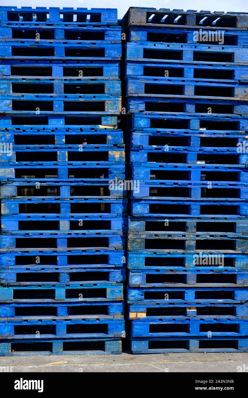 wooden pallets Stock Photo