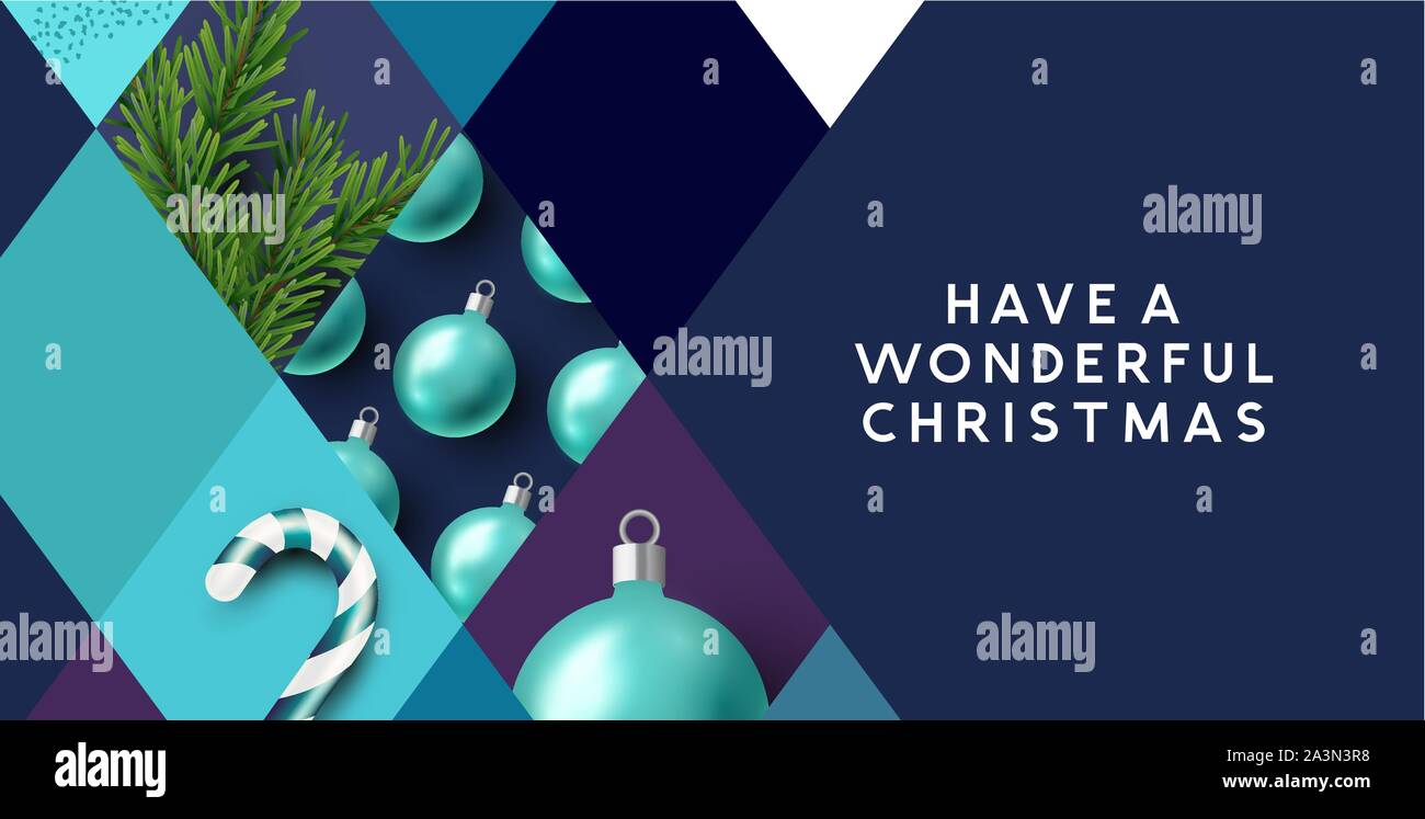 Merry Christmas background abstract with decorations. Vector illustration. Stock Vector