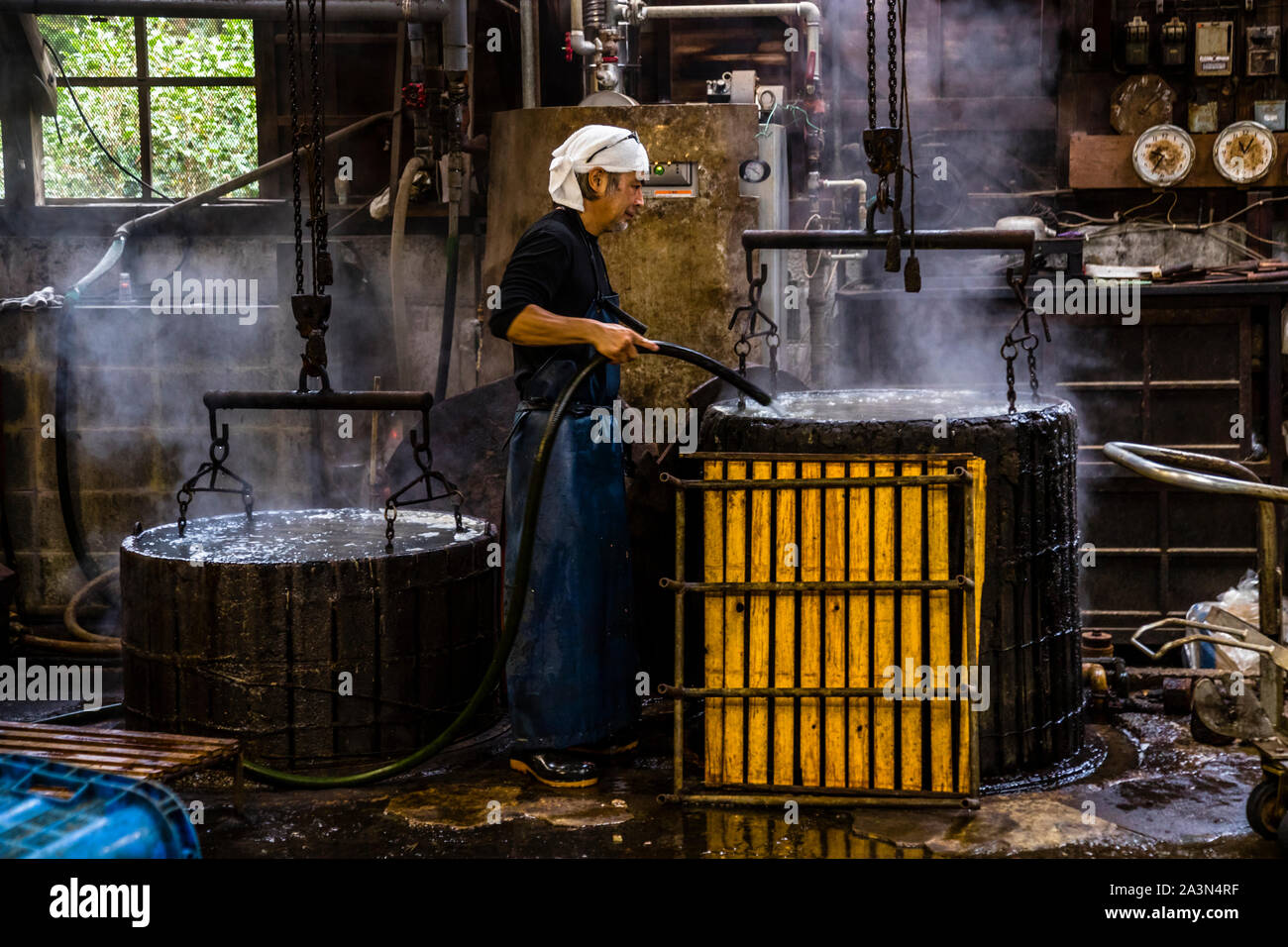 Yasuhisa Serizawa's Katsuobushi Manufacture in Nishiizu-Cho, Shizuoka, Japan Stock Photo