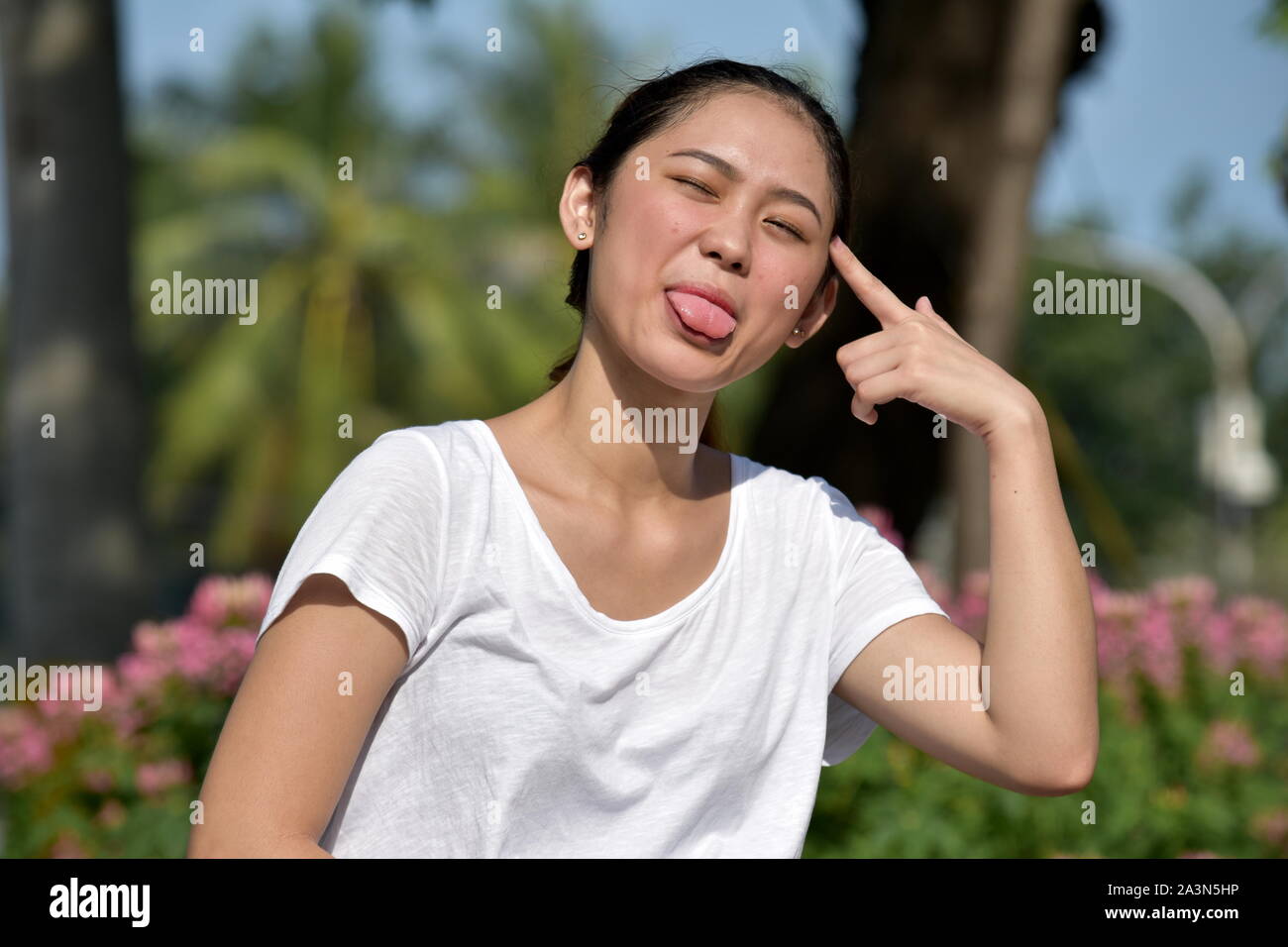 Crazy Young Person Stock Photo