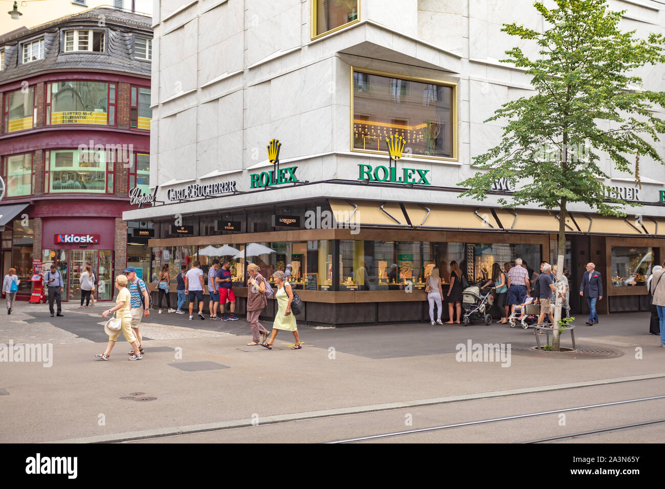 ROLEX shop in center Zurich, Switzerland Stock Photo - Alamy