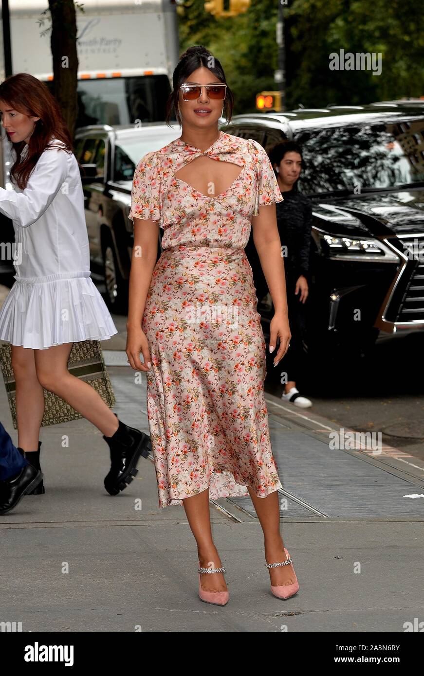 Priyanka Chopra out and about for Celebrity Candids - TUE, , New York, NY October 8, 2019. Photo By: Kristin Callahan/Everett Collection Stock Photo