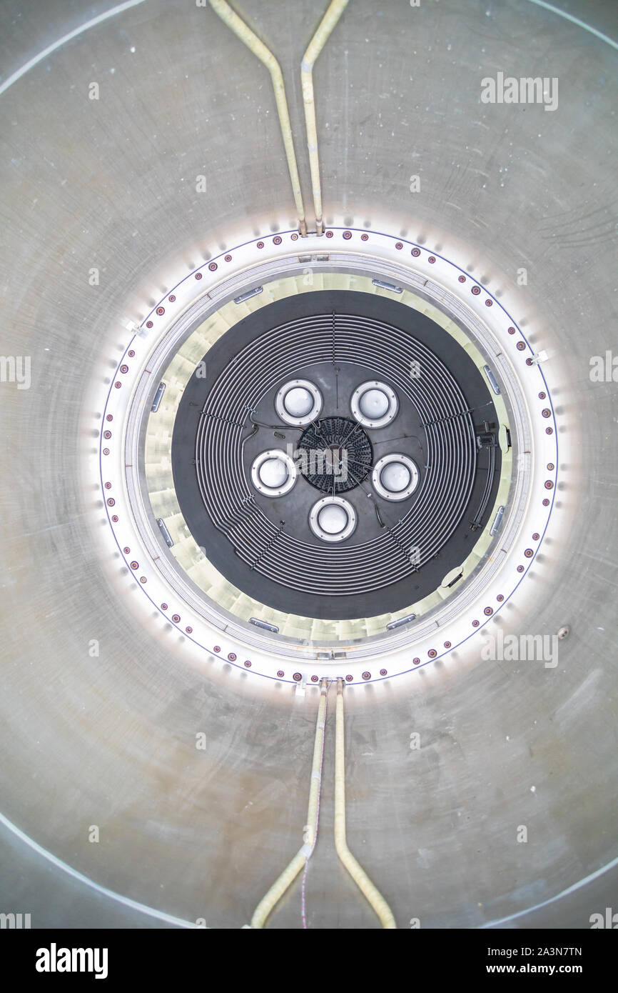 CERN, Geneva, Switzerland. Particle detector Big European Bubble Chamber (BEBC) Stock Photo