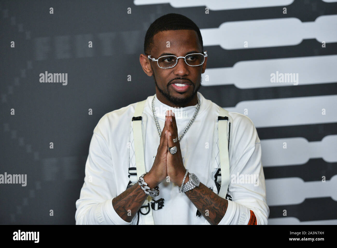 Fabolous attends the Savage x Fenty arrivals during New York Fashion Week at Barclays Center on September 10, 2019 in New York City. Stock Photo