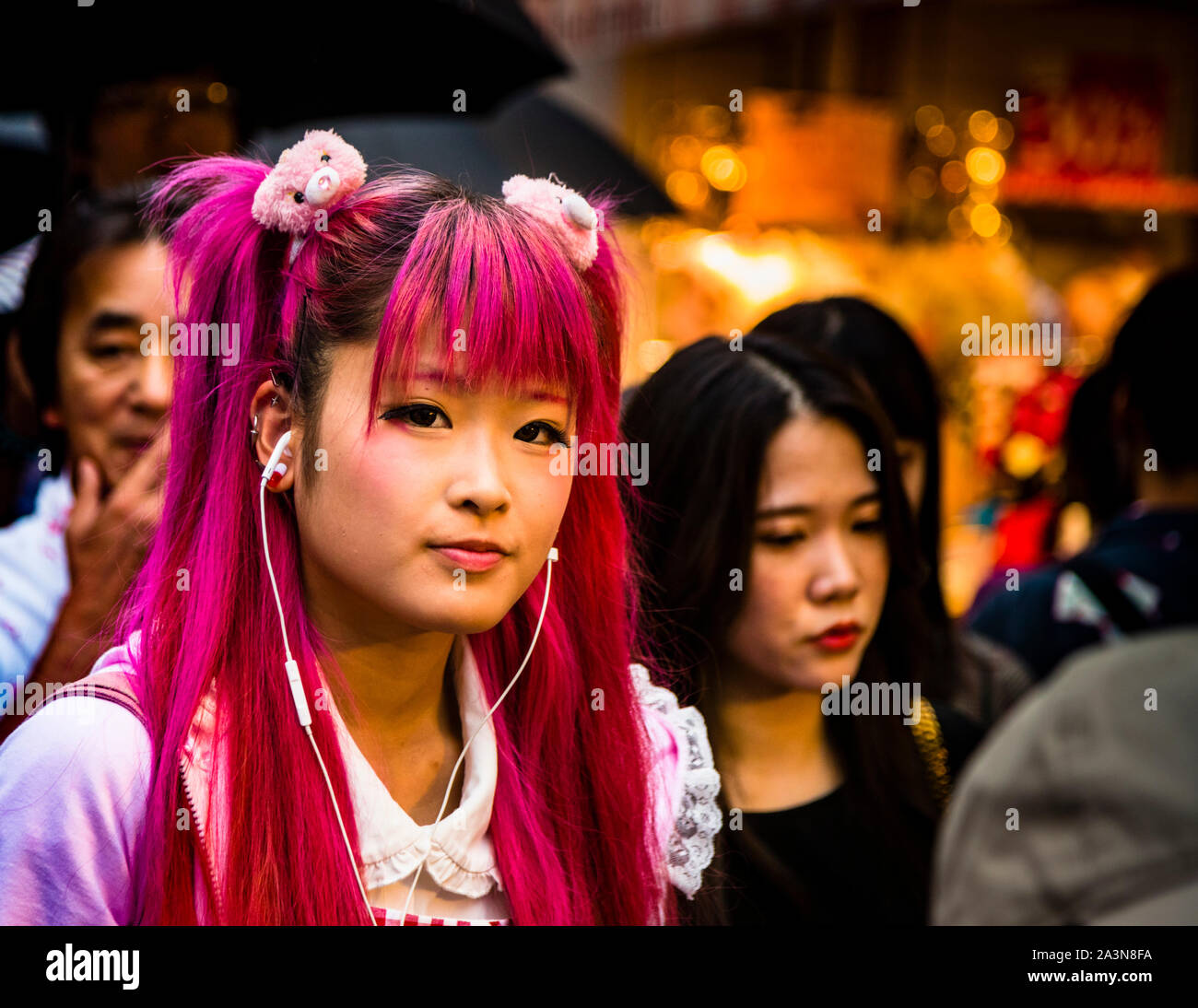 Street Life In Tokyo Japan Stock Photo Alamy