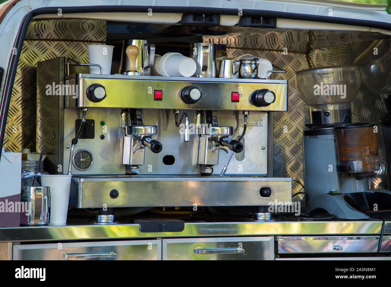 Mobile catering van hires stock photography and images Alamy