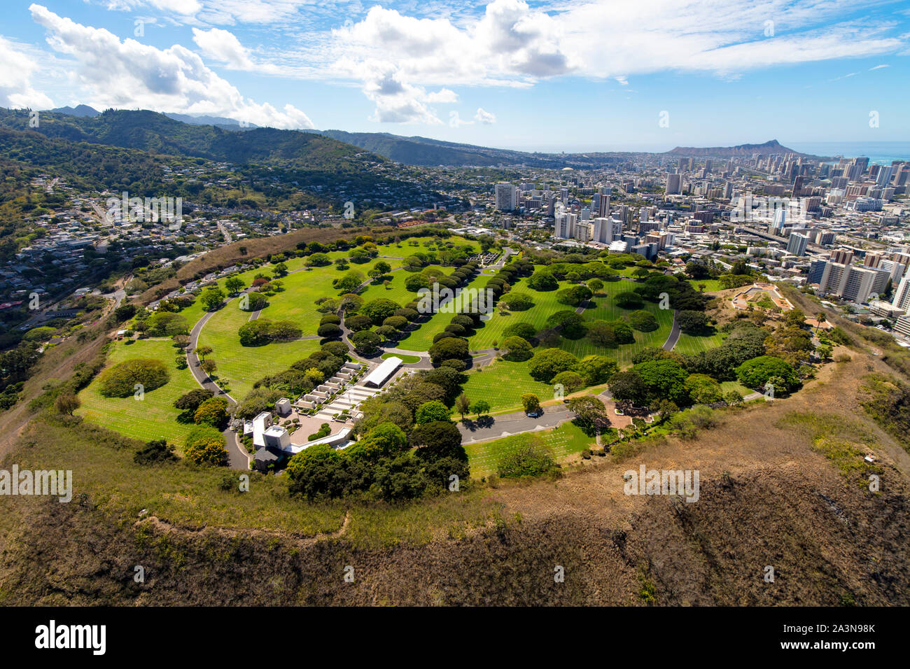 Punchbowl, National Memorial Cemetery of the Pacific, Honolulu, Oahu