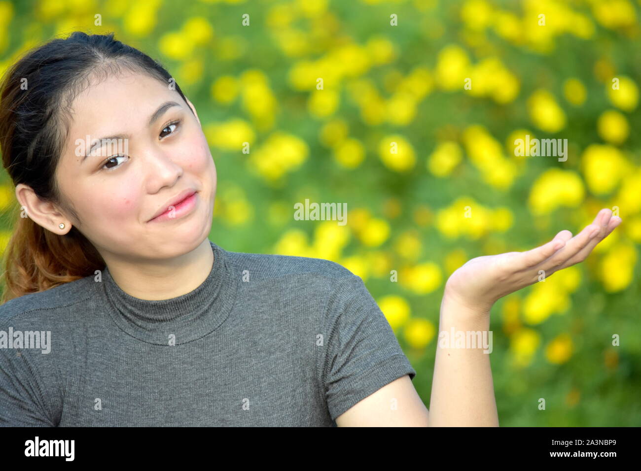 Beautiful Female Making A Decision Stock Photo - Alamy