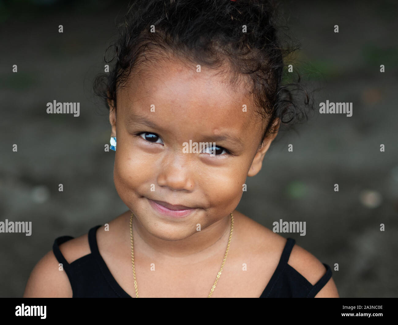 Portrait of a child from the Philippines. Stock Photo